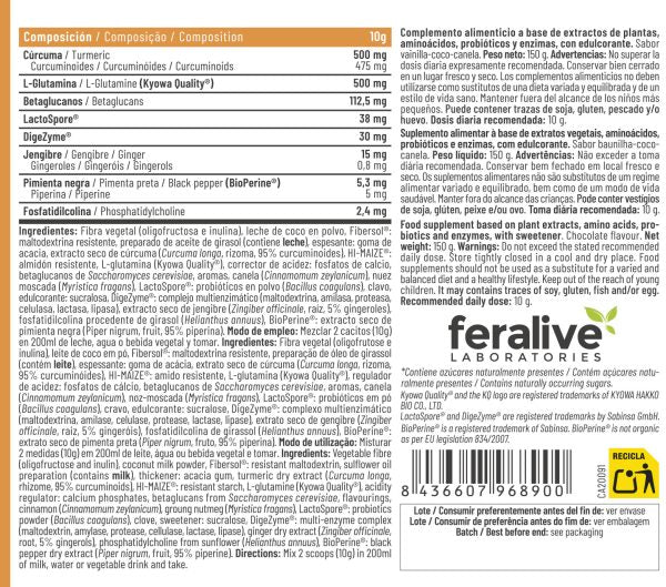 Golden Milk Cúrcuma 95% con Probióticos – Feralive (imagen 2)