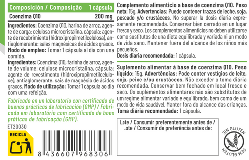 CoQ10 200 mg 30 Cápsulas – Feralive (imagen 2)