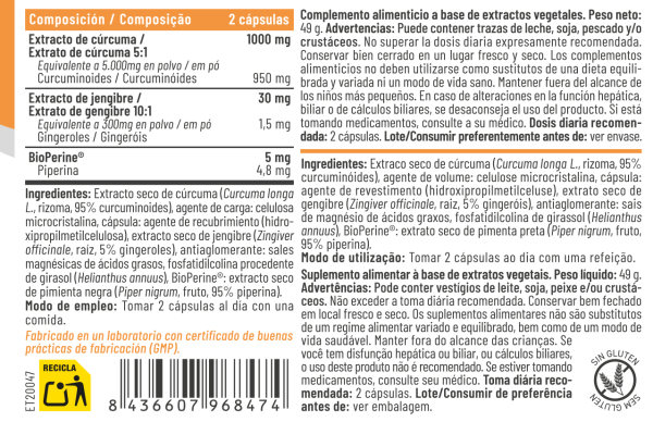 Curcu+ 60 Cápsulas – Feralive (imagen 2)