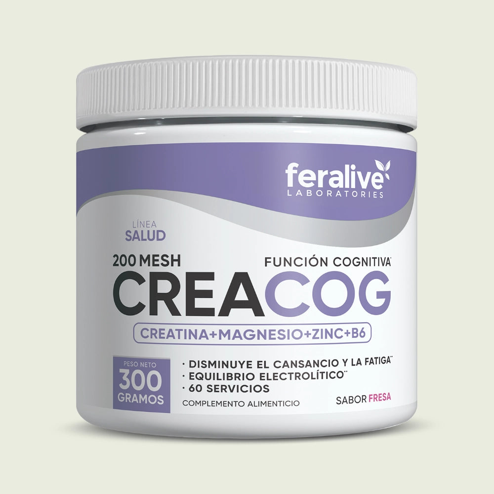 CreaCog Creatina + Magnesio y Zinc 300 g – Feralive