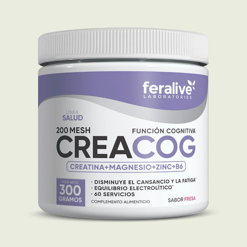 CreaCog Creatina + Magnesio y Zinc 300 g – Feralive