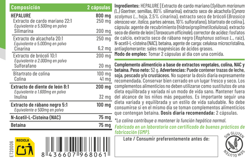 Detox8 60 Cápsulas – Feralive (imagen 2)