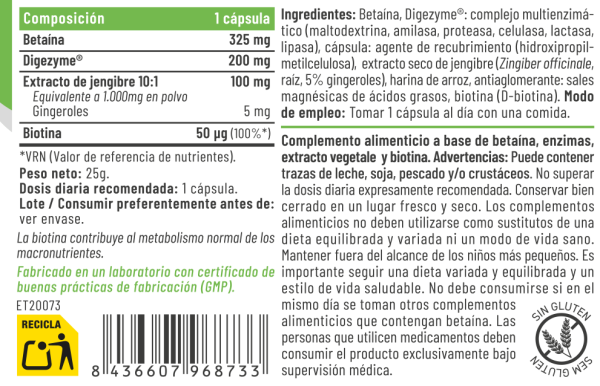 Digest 30 Cápsulas – Feralive (imagen 2)