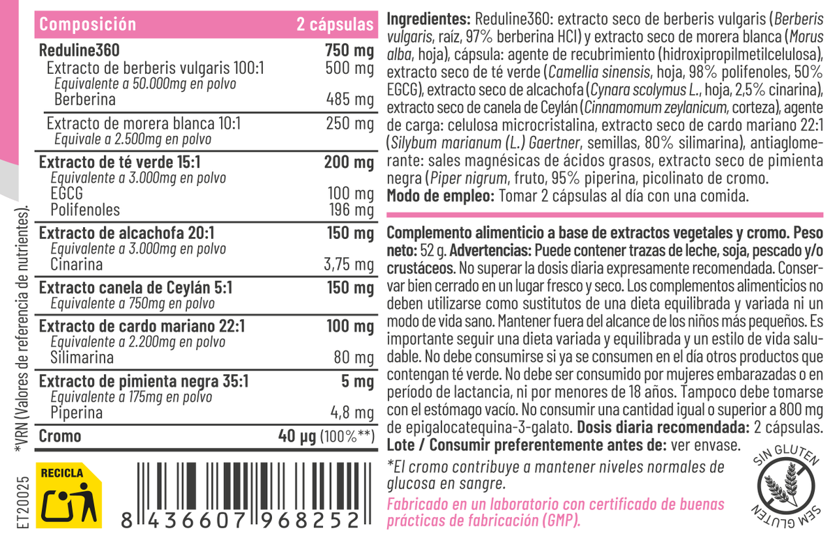 Glucopic 60 Cápsulas – Feralive (imagen 2)