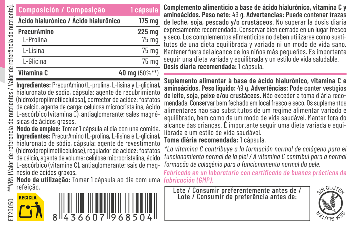 Hialu5 60 cápsulas – Feralive (imagen 2)