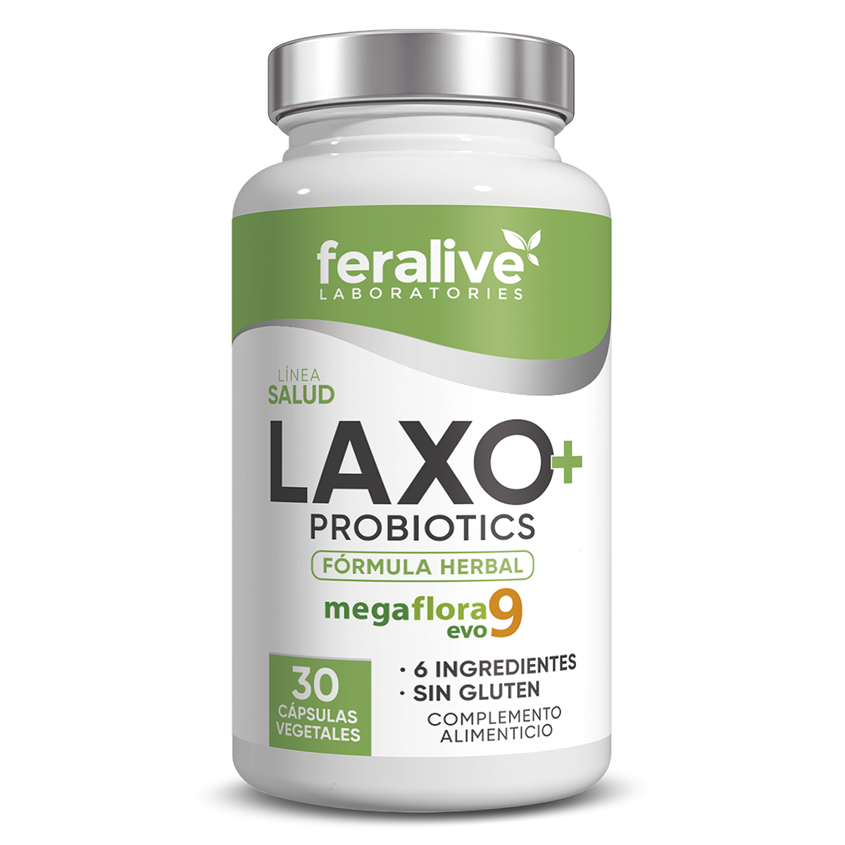 Laxo+ Probiotics Psyllium y Aloe 30 cáps – Feralive