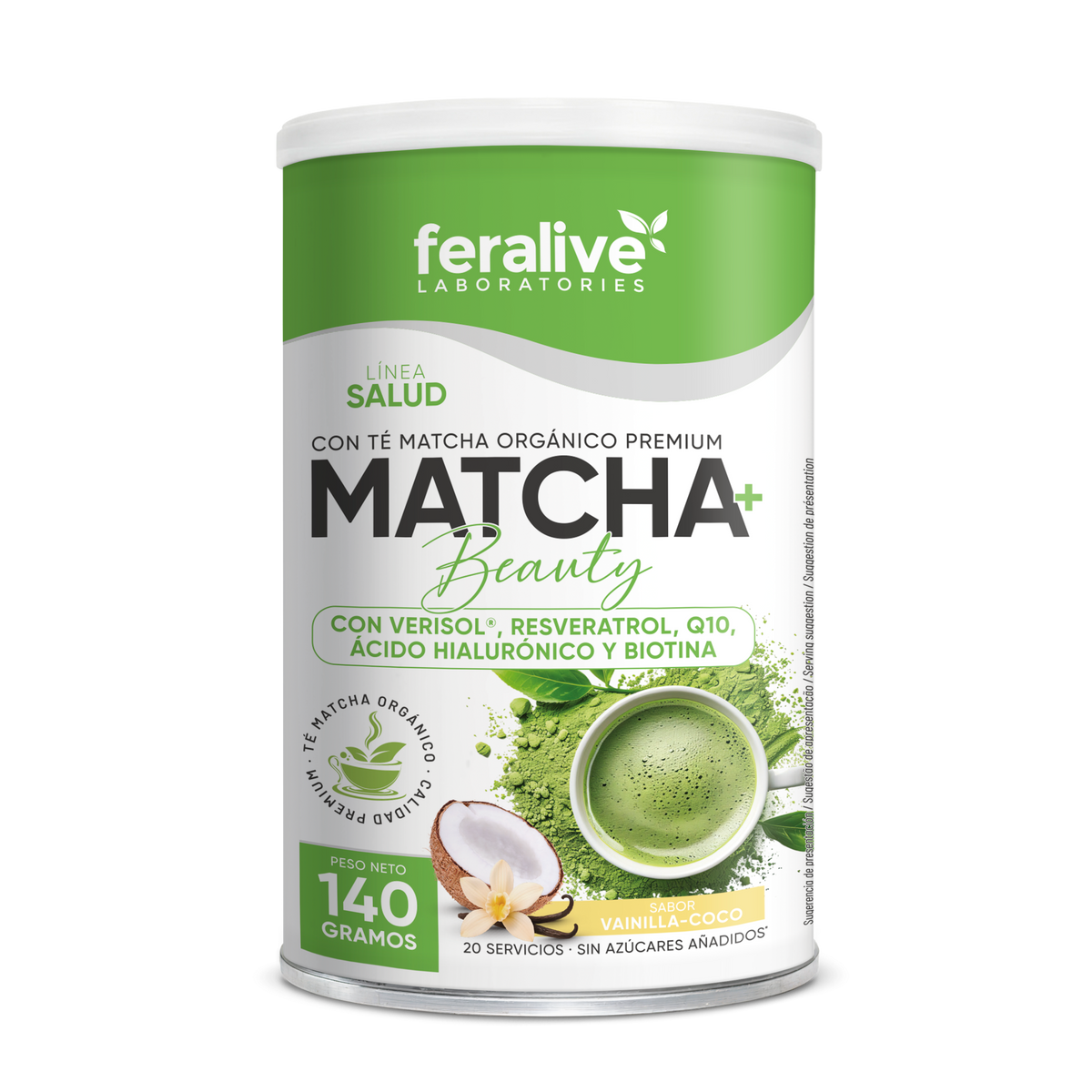 Matcha+ Beauty Colágeno y Hialurónico – Feralive