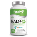 NAD+ X5 con Resveratrol y CoQ10 60 cáps – Feralive