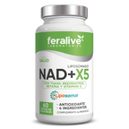 NAD+ X5 con Resveratrol y CoQ10 60 cáps – Feralive