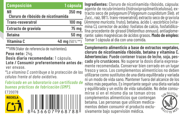 NR+350 30 cápsulas – Feralive (imagen 2)