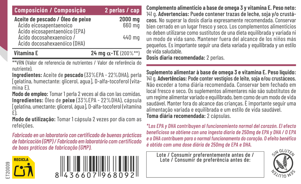Omega 3 100 perlas – Feralive (imagen 2)