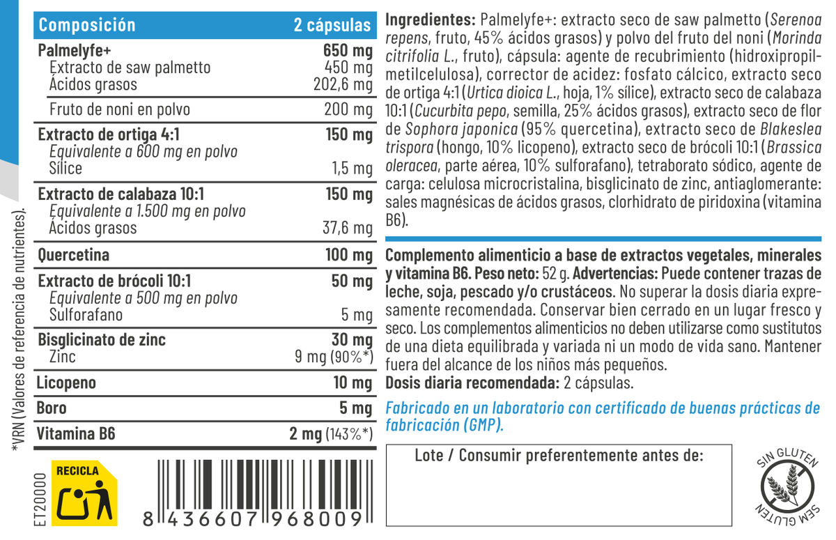 Prosta + 60 cápsulas – Feralive (imagen 2)