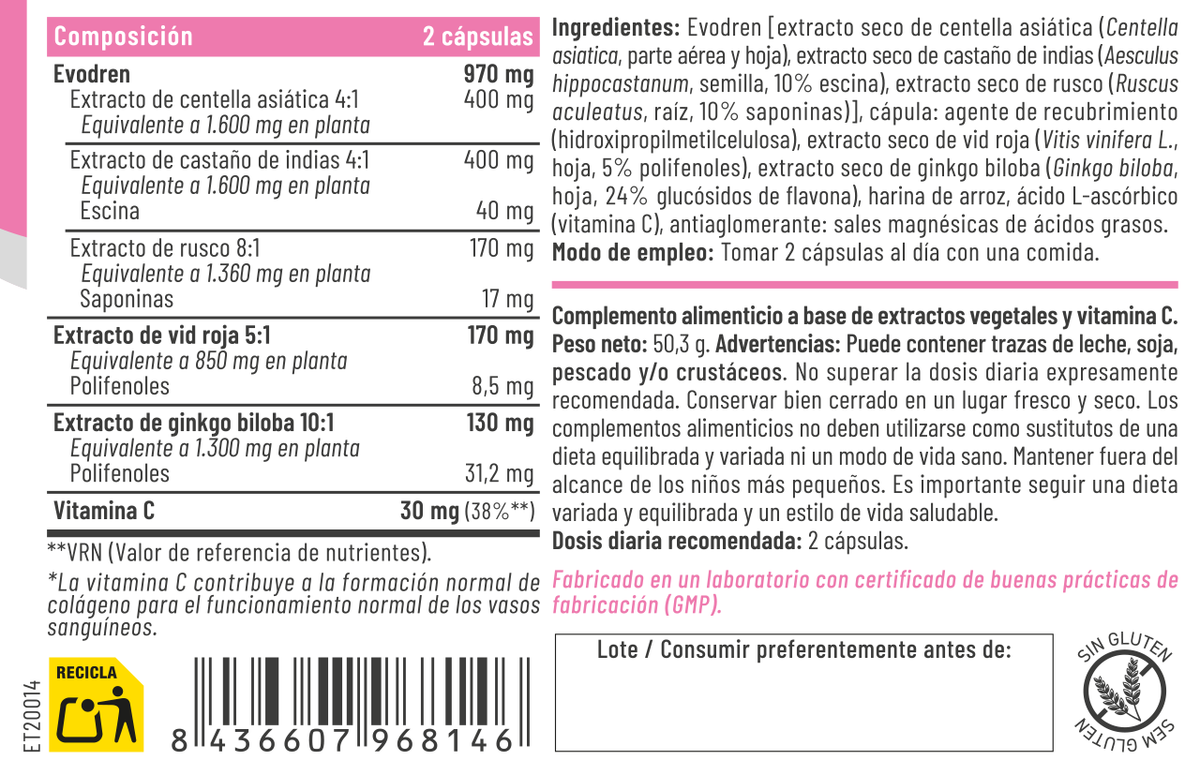 Venalive 60 cápsulas – Feralive (imagen 2)