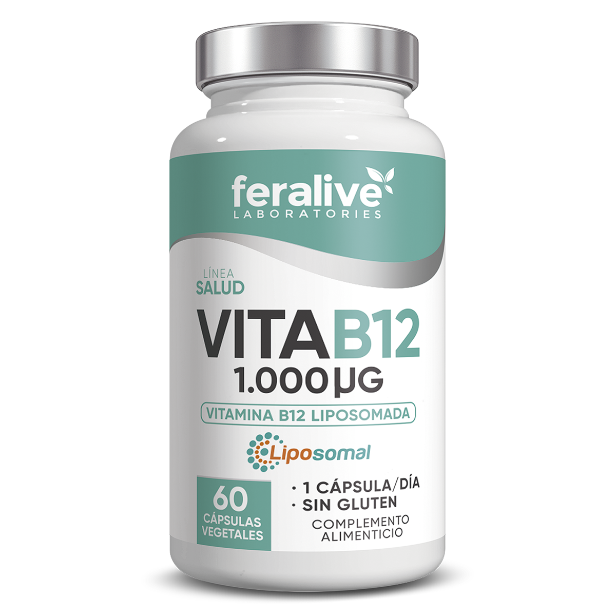 Vitamina B12 Liposomada Vegana 60 cáps – Feralive