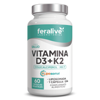 Vitamina D3 + K2 (MK-7) 60 cápsulas – Feralive