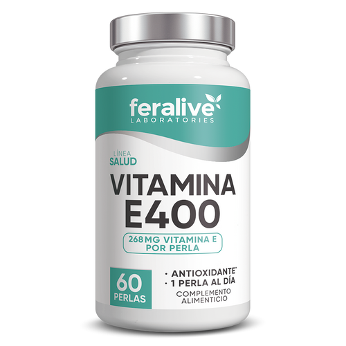 Vitamina E 400 Natural 60 perlas – Feralive