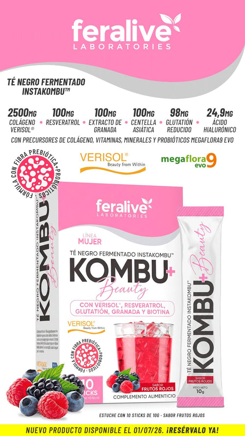 Kombu+ Beauty Kombucha con Colágeno – Feralive