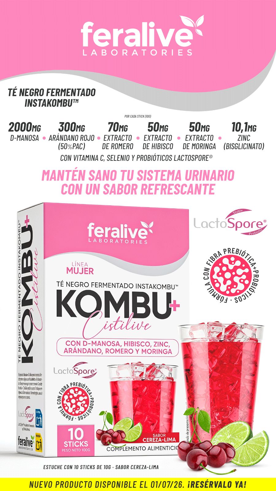 Kombu+ Cistilive D-Manosa y Arándano – Feralive