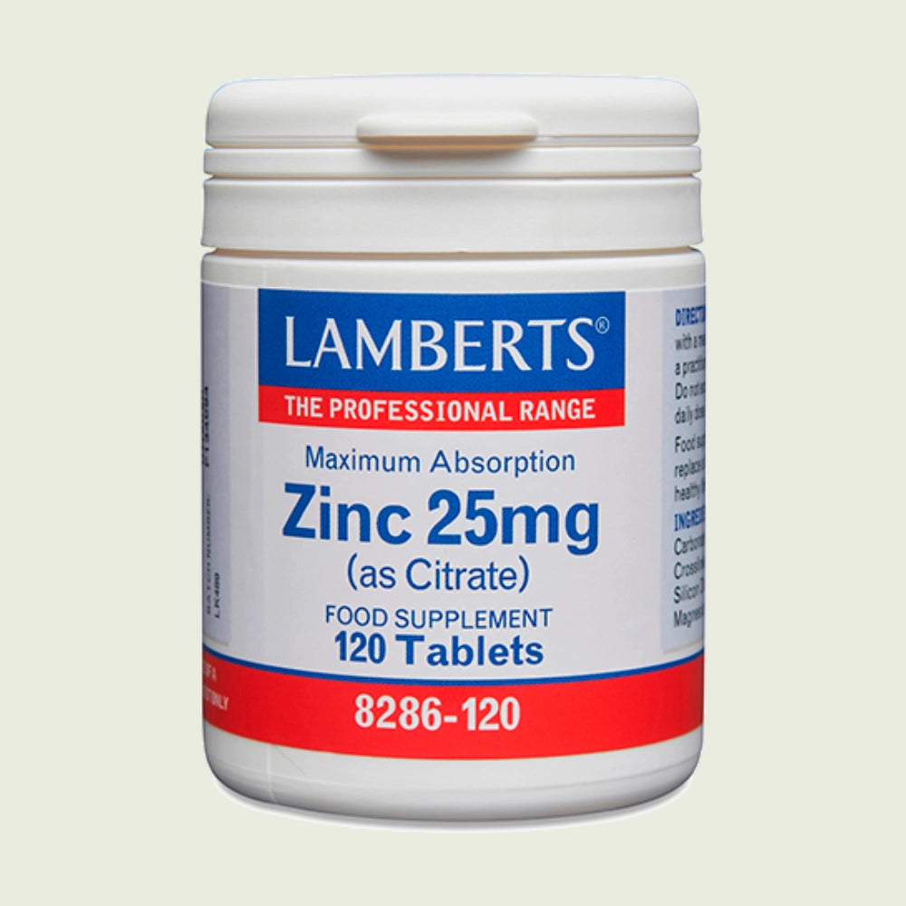 Zinc 25 mg 120 tabletas – Lamberts