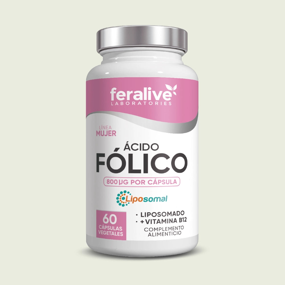 Ácido Fólico + B12 60 cápsulas – Feralive