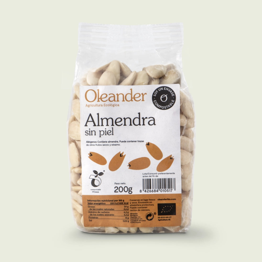 Almendra Sin Piel 200 g – Oleander
