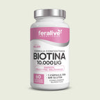 Biotina 10.000 µg 60 cápsulas – Feralive