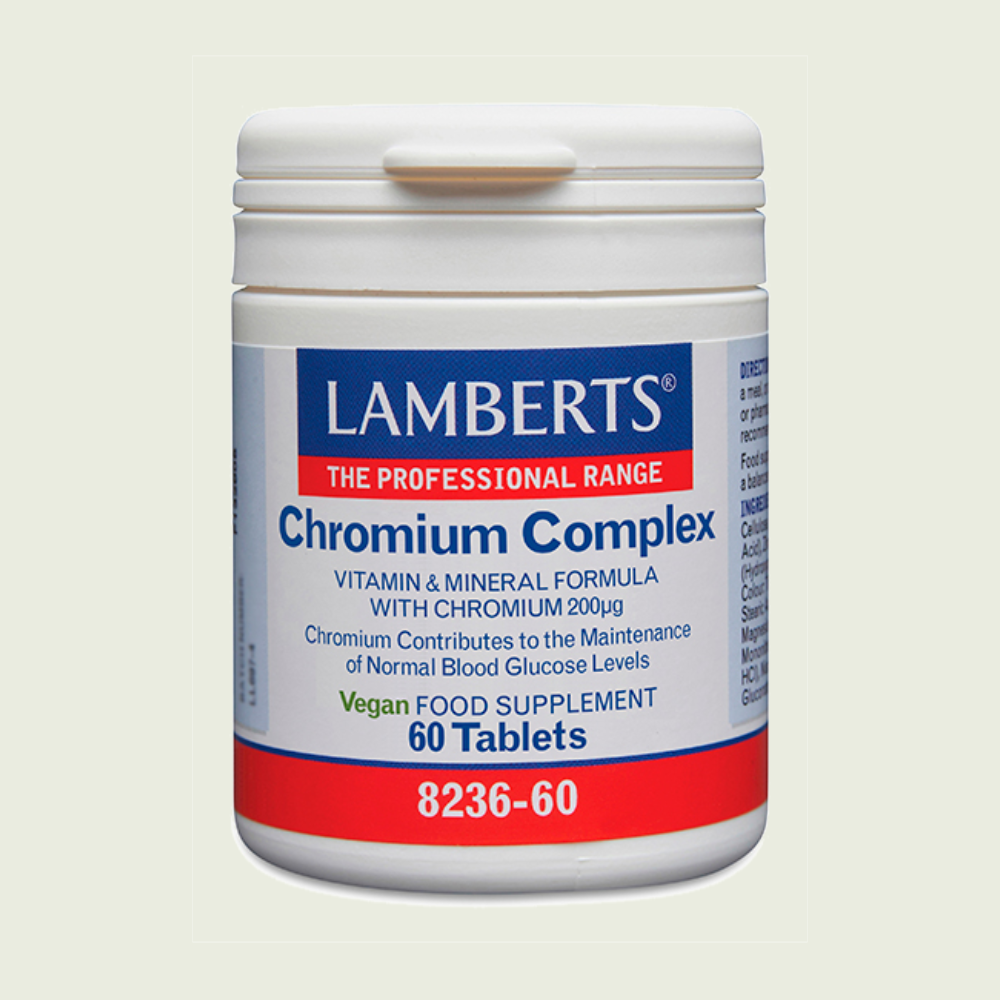 Complejo Cromo GTF 60 tabletas – Lamberts