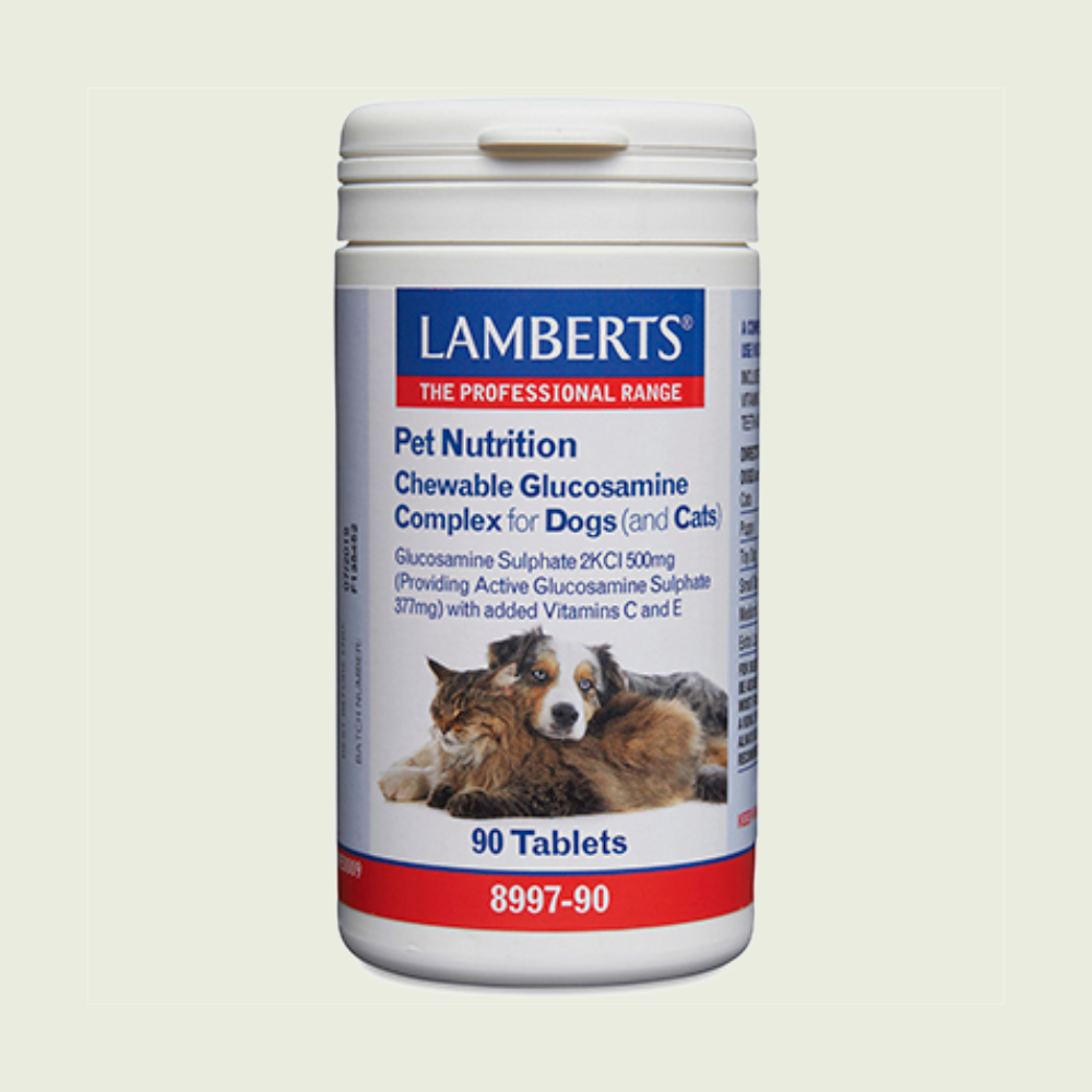 Complejo Glucosamina Masticable 90 tabs – Lamberts