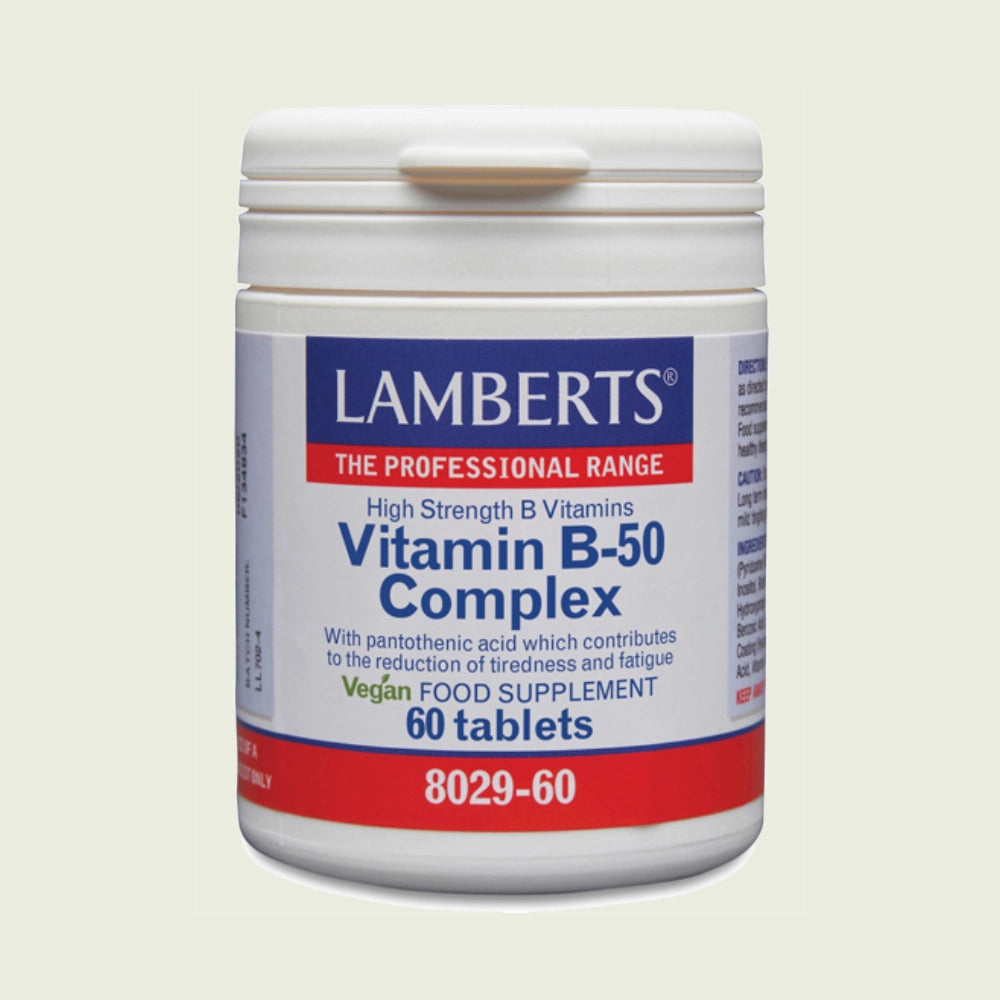 Complejo Vitaminas B-50 60 tabletas – Lamberts