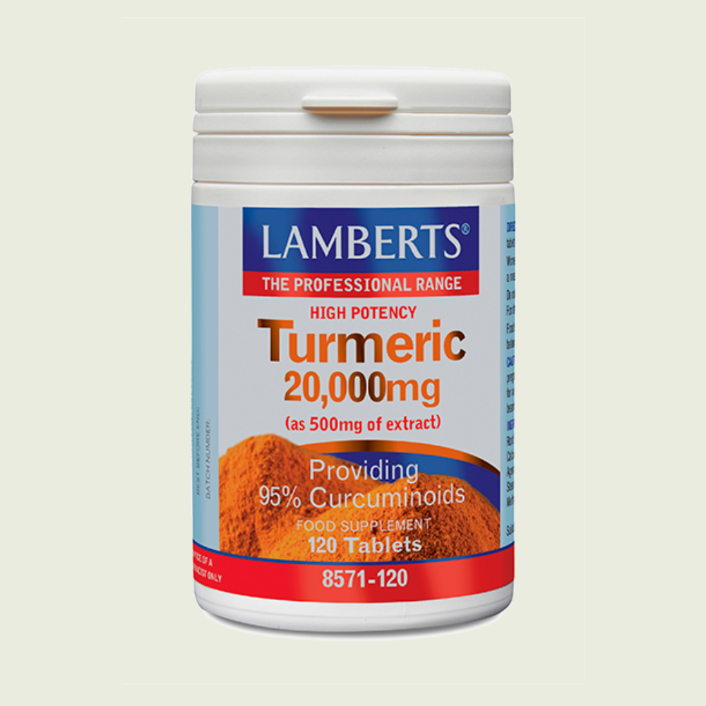 Cúrcuma 20.000 mg 120 tabletas – Lamberts