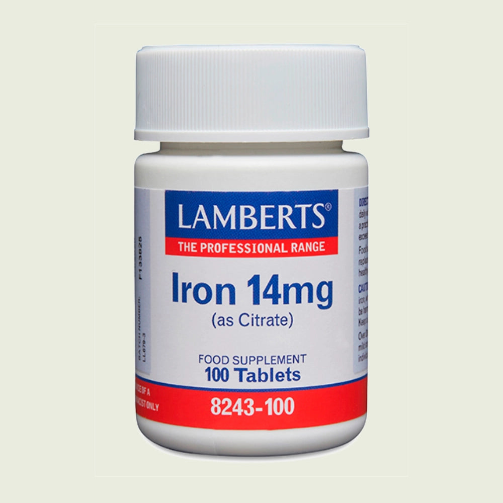 Hierro 14 mg 100 tabletas – Lamberts