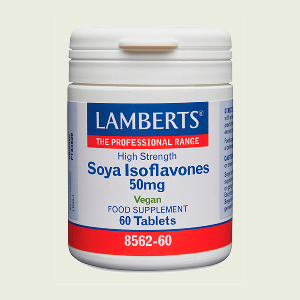 Isoflavonas de Soja 50 mg 60 tabletas – Lamberts
