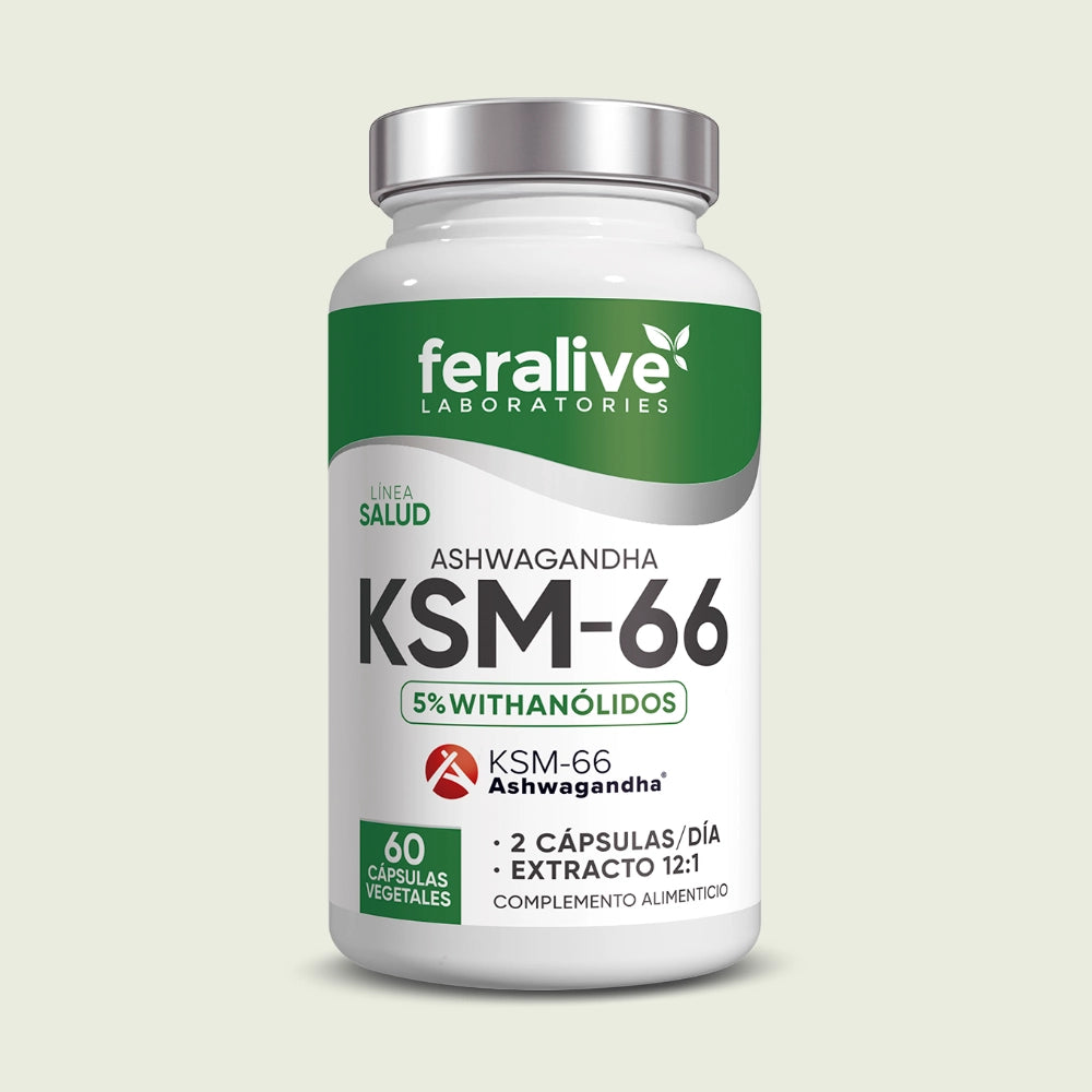 Ashwagandha KSM-66 60 cápsulas – Feralive