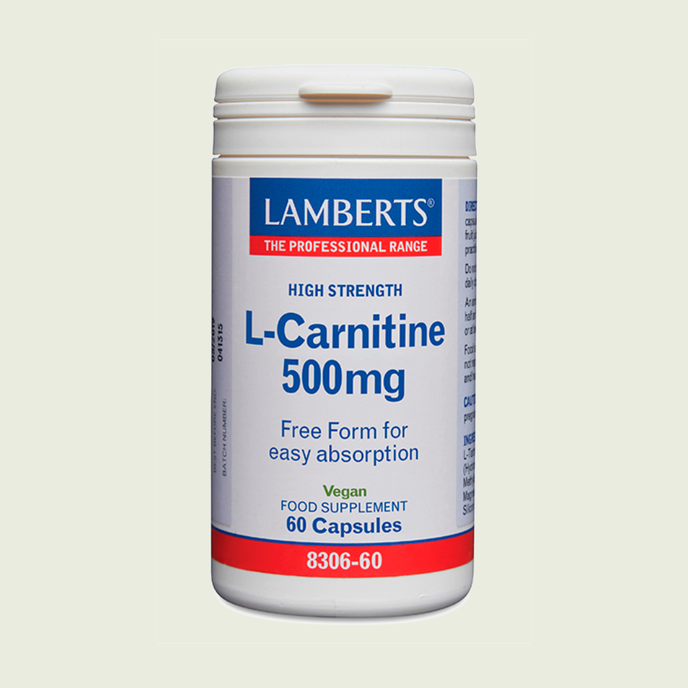 L-Carnitina 500 mg 60 cápsulas – Lamberts