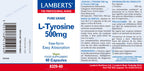 L-Tirosina 500 mg 60 cápsulas – Lamberts (imagen 2)