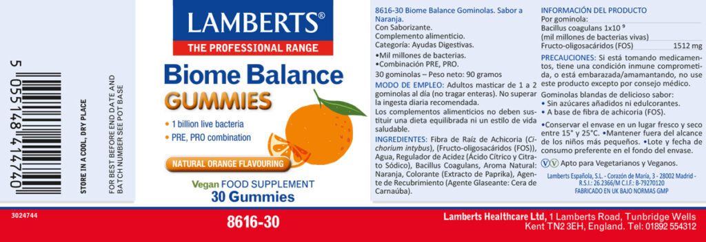 Biome Balance 30 gominolas – Lamberts (imagen 2)