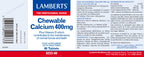 Calcio masticable 400 mg 60 tabletas – Lamberts (imagen 2)