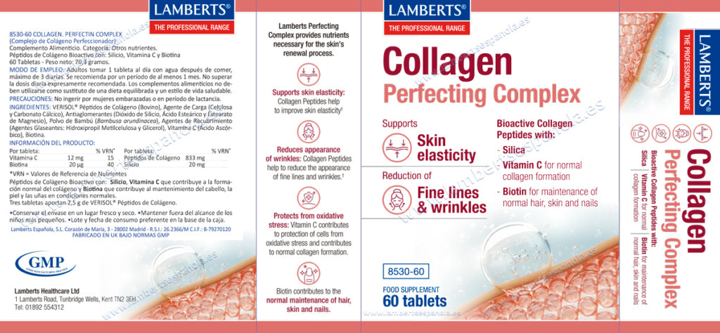 Colágeno VERISOL 60 tabletas – Lamberts (imagen 2)