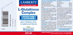 Complejo L-Glutationa 60 cáps – Lamberts (imagen 2)