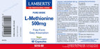 L-Metionina 500 mg 60 cápsulas – Lamberts (imagen 2)
