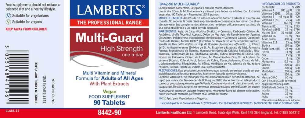 Multi-Guard 90 tabletas – Lamberts (imagen 2)