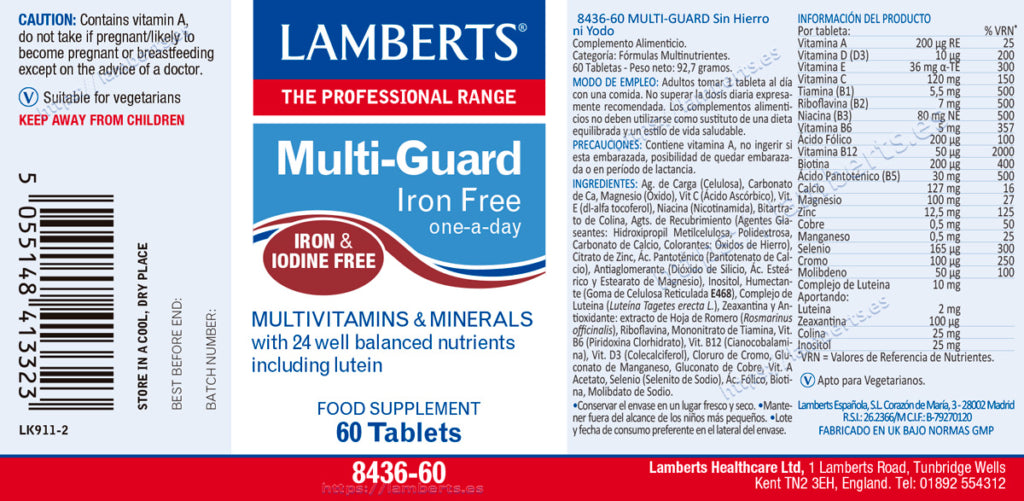 Multi-Guard 60 tabletas – Lamberts (imagen 2)