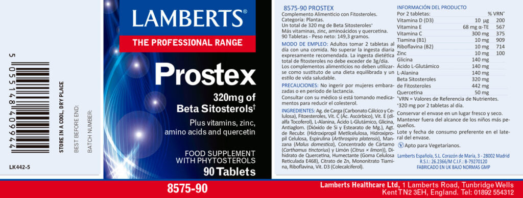 Prostex 90 tabletas – Lamberts (imagen 2)