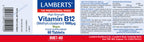Vitamina B12 1000 µg 60 tabletas – Lamberts (imagen 2)