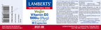 Vitamina D3 Vegana 1000 UI 90 cápsulas – Lamberts (imagen 2)