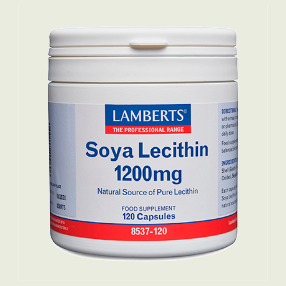 Lecitina de Soja 1200 mg 120 cápsulas – Lamberts