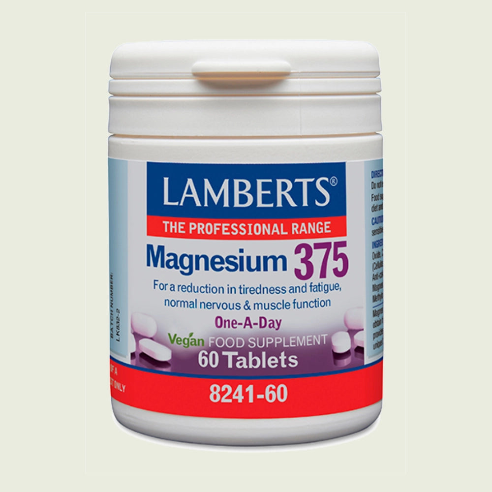 Magnesio 375 60 tabletas – Lamberts