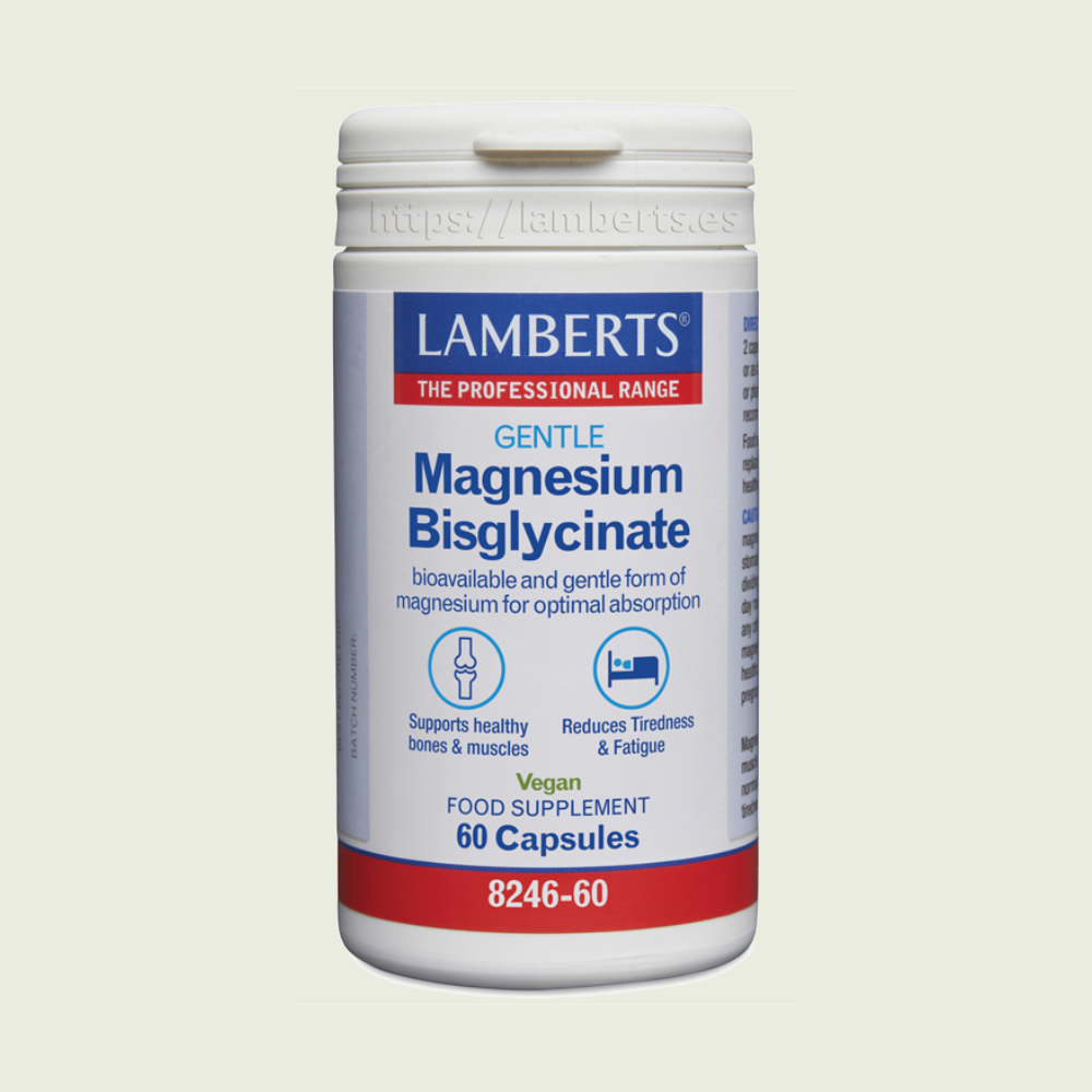 Magnesio Bisglicinato 150 mg 60 cápsulas – Lamberts