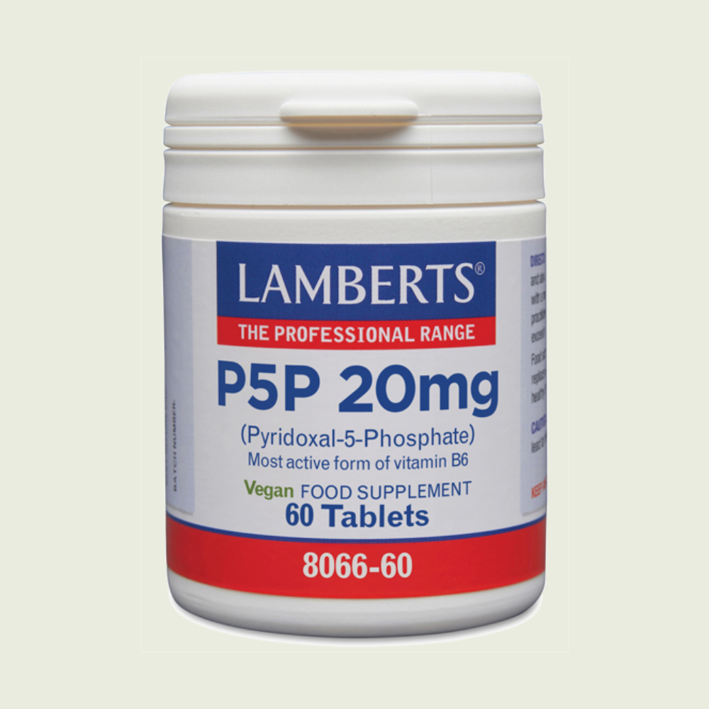 P5P Piridoxal-5-Fosfato 60 tabletas – Lamberts