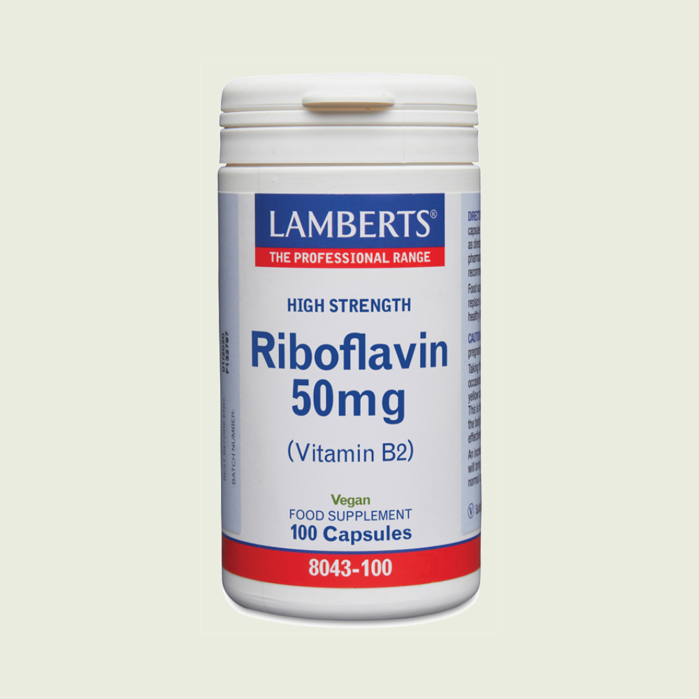 Riboflavina 50 mg 100 cápsulas – Lamberts